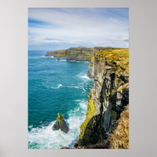 Klippen von Moher, Irland Poster