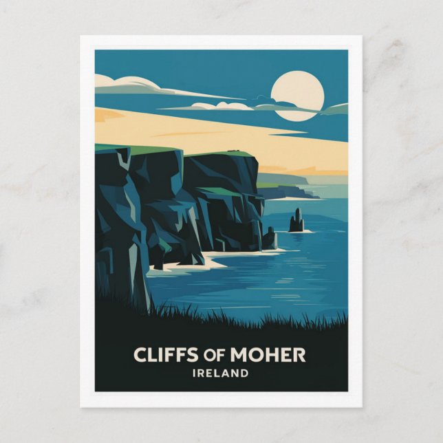 Klippen von Moher, Irland Postkarte (Vorderseite)