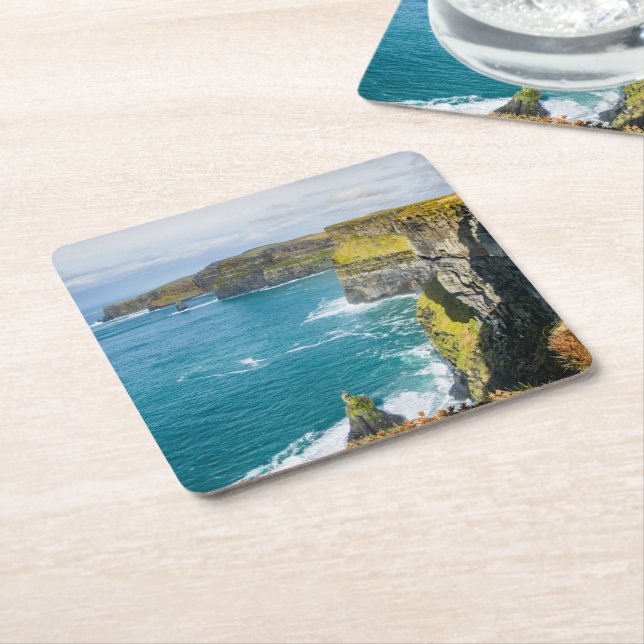 Klippen von Moher, Irland Rechteckiger Pappuntersetzer (angewinkelt)