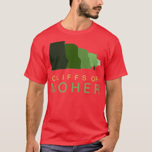 Klippen von Moher Modern Irish Ireland T-Shirt