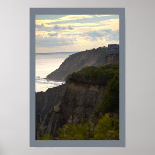 Klippenseelandschaftsfoto im Sonnenuntergang Poste Poster