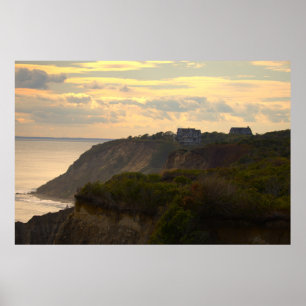 Klippenseelandschaftsfotoplakat bei Sonnenuntergan Poster