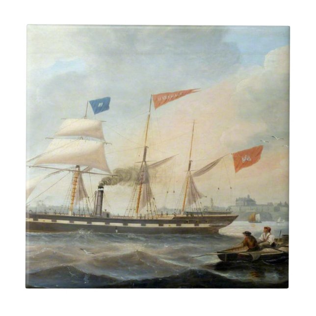 Klipper-Schiff Marshall 1847 Fliese (Vorderseite)