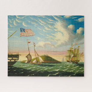 Klipper-Schiffe Boston Harbor 1800er