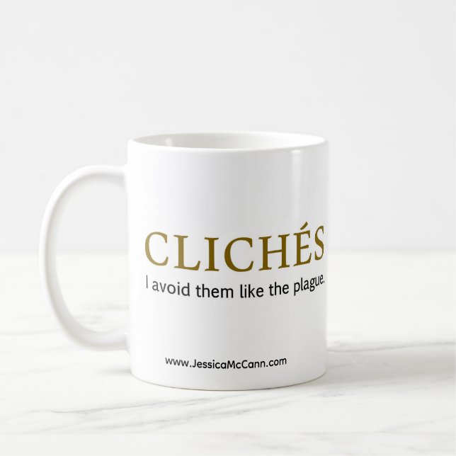 Klischee-Tasse Kaffeetasse (Links)