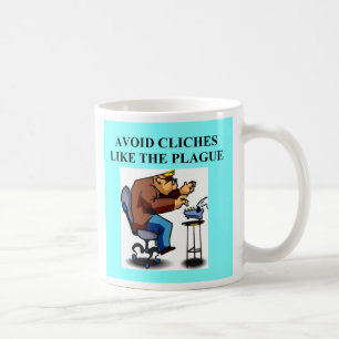 KLISCHEE-Witz für Verfasser und Autoren, KLISCHEE Kaffeetasse