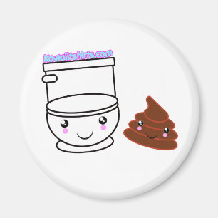 Klo- u. PooKawaii Freund-T - Shirts u. -mehr Magnet