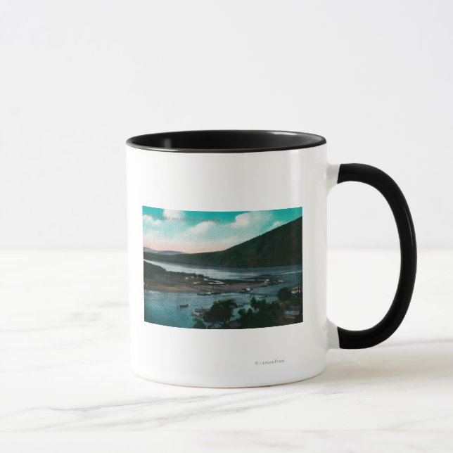 Klondyke River, Alaska Hängebrücke Tasse (Rechts)