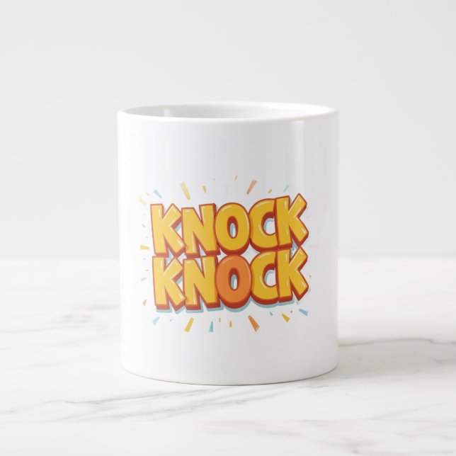Klopf klopf  Jumbo-Tasse (Vorderseite)
