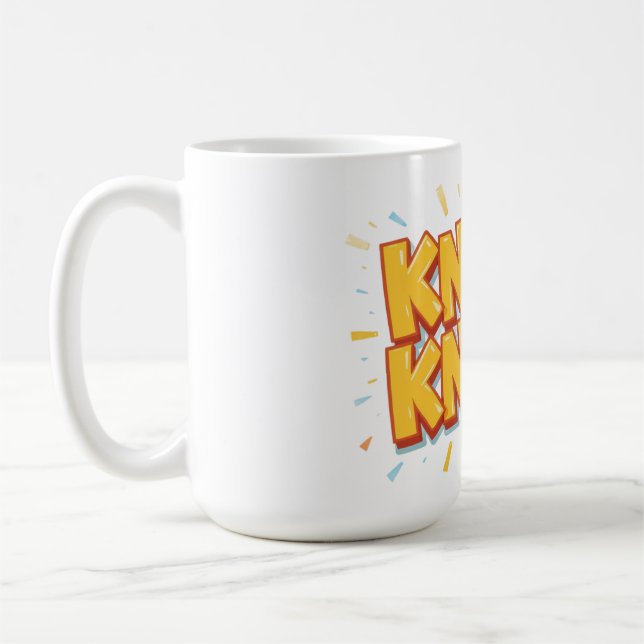 Klopf klopf  kaffeetasse (Links)