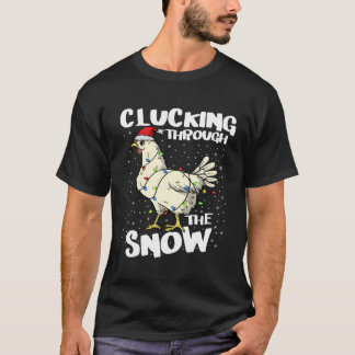 Klopfen durch den Bauer der Weihnachtsmannmütze de T-Shirt