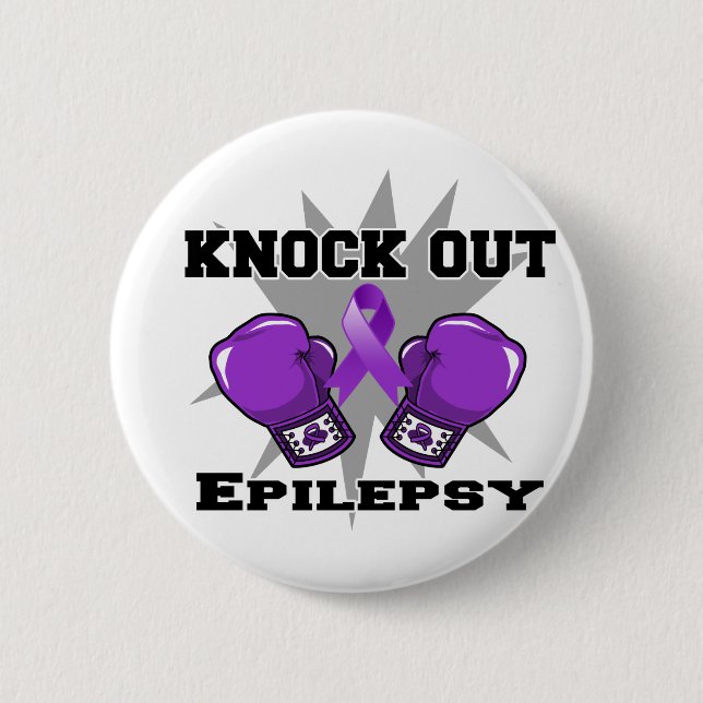 Klopfen Sie heraus Epilepsie Button (Vorderseite)