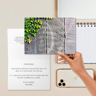 Klopfen und die Tür wird sich gut öffnen Karte