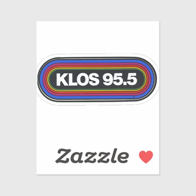 Klos aus Radiosender Vintager Klassiker Aufkleber (Blatt)