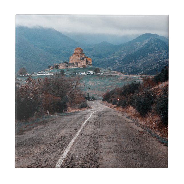 Kloster Jvari Georgia Fliese (Vorderseite)
