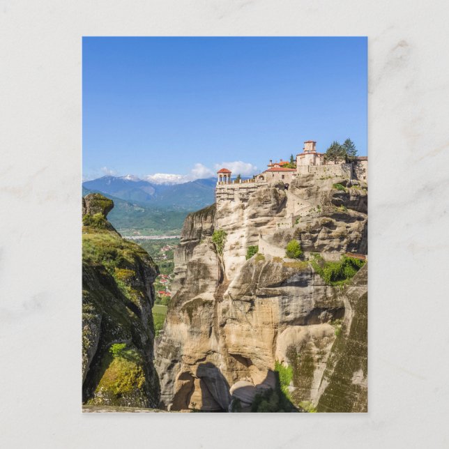 Klöster Meteora, Griechenland Postkarte (Vorderseite)