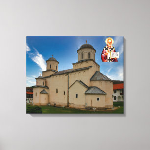 Kloster Mileseva Heiliger Nikolaus Leinwanddruck