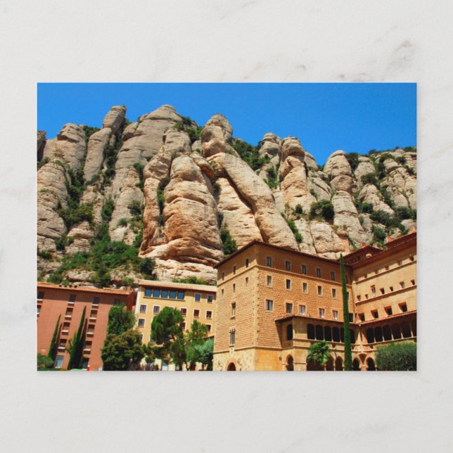Kloster Montserrat, Katalonien, Spanien Postkarte (Vorderseite)