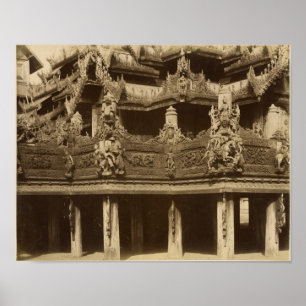 Kloster oder Pagoda, Details, wahrscheinlich Manda Poster
