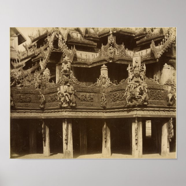 Kloster oder Pagoda, Details, wahrscheinlich Manda Poster (Vorne)