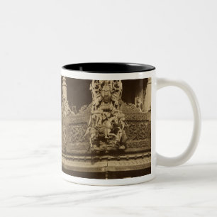 Kloster oder Pagode, Detail, vermutlich Mandalay Zweifarbige Tasse