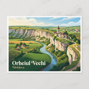 Kloster Orheiul Vechi Butuceni Moldawien Postkarte