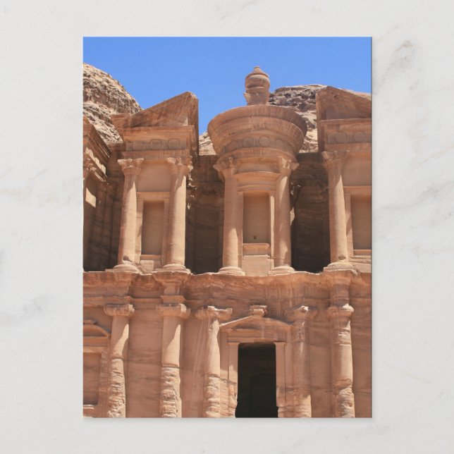 Kloster Petra Tür Postkarte (Vorderseite)