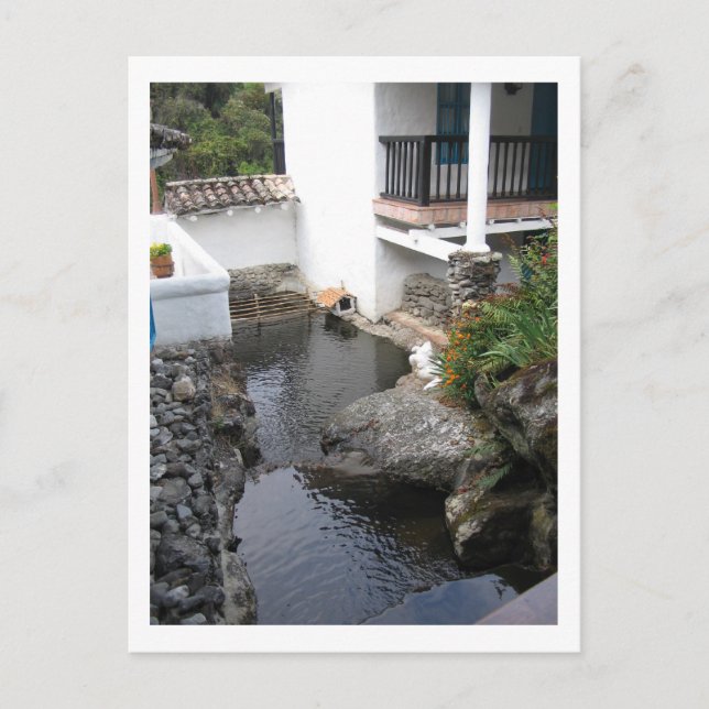 Kloster Pool Venezuela Andes Berge Postkarte (Vorderseite)