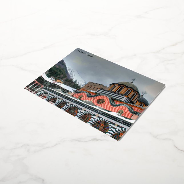Kloster Rila, Bulgarien Postkarte (Gedreht)