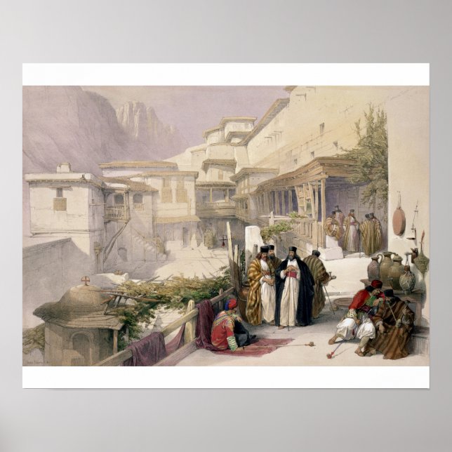 Kloster St. Catherine, Berg Sinai, 17. Februar Poster (Vorne)