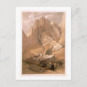 Kloster St. Catherine mit Horeb im Februar Postkarte