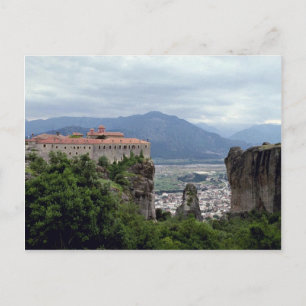 Kloster, The Great Meteora, Griechenland Postkarte