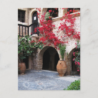 Kloster Toplou Kirchen Hof CRETE GRIECHENLAND Postkarte