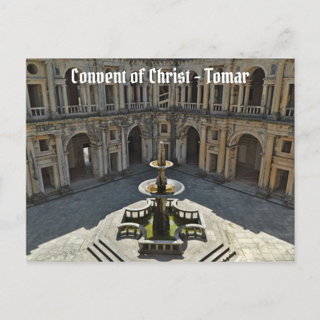 Kloster von Christus in Tomar. Portugal Postkarte (Vorderseite)