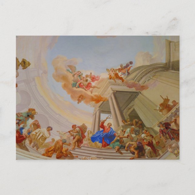 Klosterabtei - Kirchenmalerei Postkarte (Vorderseite)