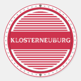 Klosterneuburg City Pride Emblem Österreichische I Runder Aufkleber