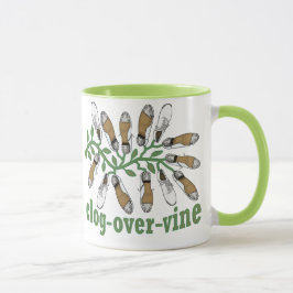 Klotz über Rebe-Tanz Tasse