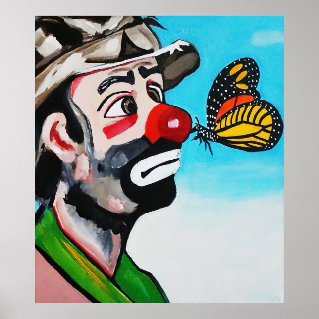 KLOWN UND SCHALTFLY KISS POSTER (Vorne)