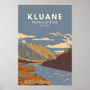 Kluane National Park Still Brook Kanada Reise Kuns Poster