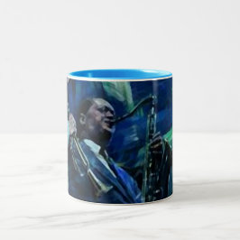 Klub Orchestra zu l´huile Posters Zweifarbige Tasse