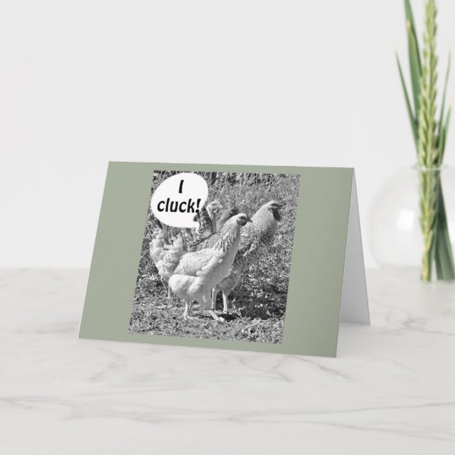 KLUCKING CHICKENS CELEBTRATE "IHR GEGENSEITIGER GE KARTE (Vorderseite)