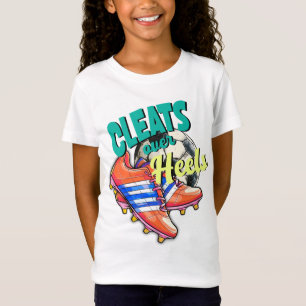 Kluft über Heelsen, Fußball-Girl-Fußball T-Shirt