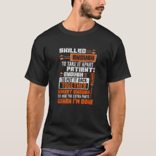 Klug genug, um das zusätzliche Teile-Proud-System T-Shirt