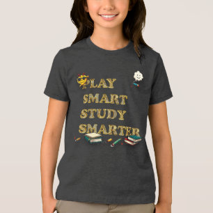 Klug spielen, schlauer studieren Tri-Blend shirt