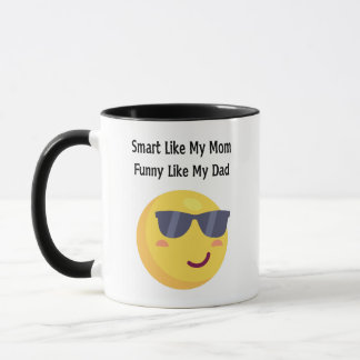 Klug wie Mama, lustig wie Papa Tasse