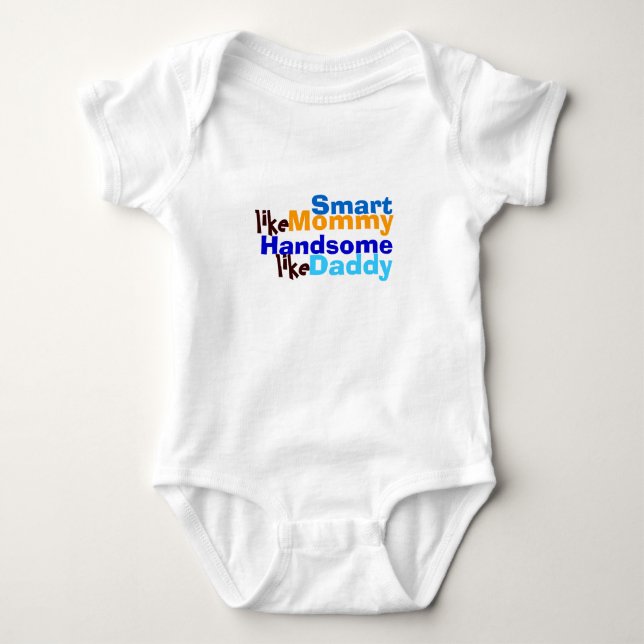 Klug wie mami gut aussehend wie Papdy T - Shirt (Vorderseite)
