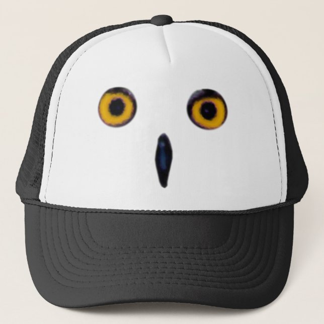 Kluge alte Eulen-Augen Truckerkappe (Vorderseite)