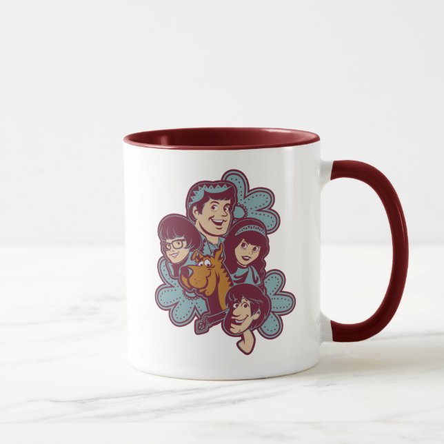 Kluge Blume Scooby-Doo und Gang Tasse (Rechts)