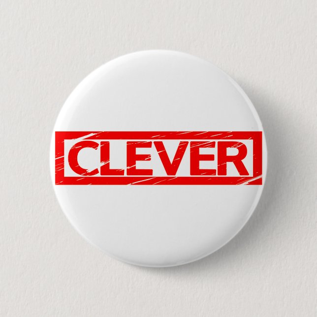 Kluge Briefmarke Button (Vorderseite)