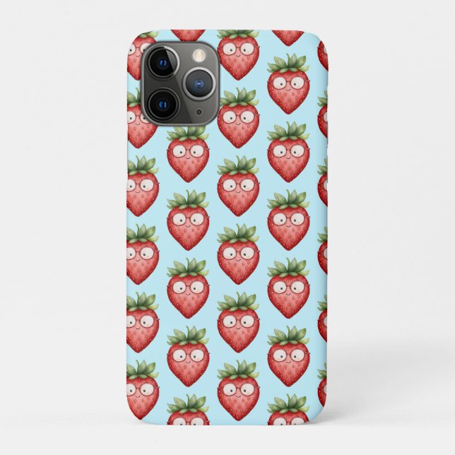 Kluge Erdbeere  Case-Mate iPhone Hülle (Rückseite)